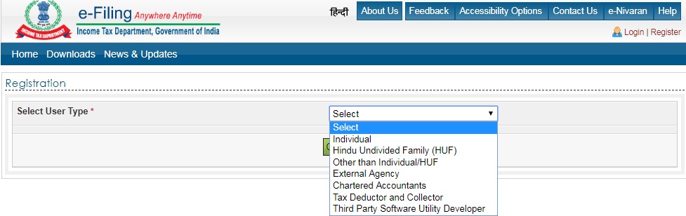 Screenshot income-tax-india-online-login