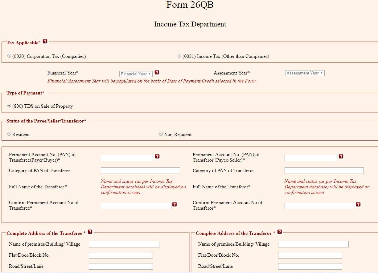 Form 26QB